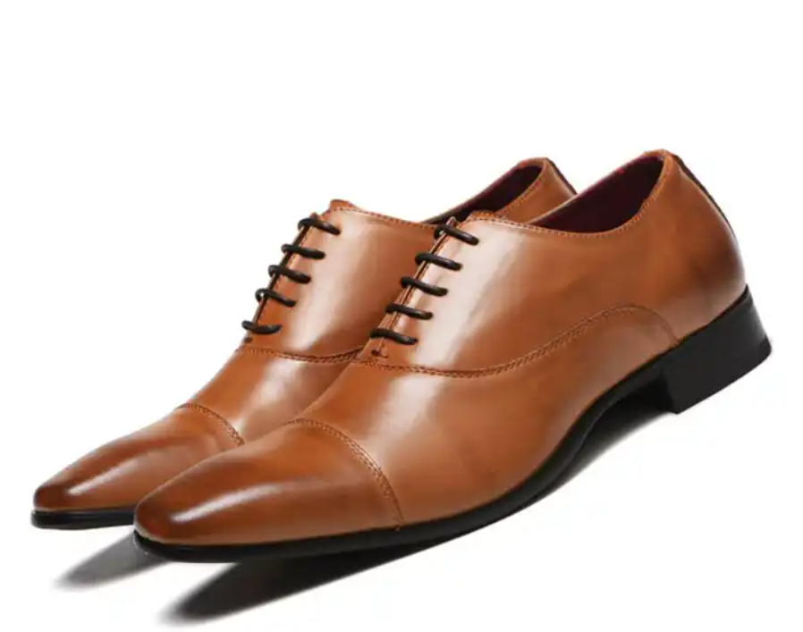 Formal Leather PU Oxford Men Dress Shoes