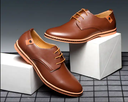 PU Leather Men Lace-up Casual Shoes