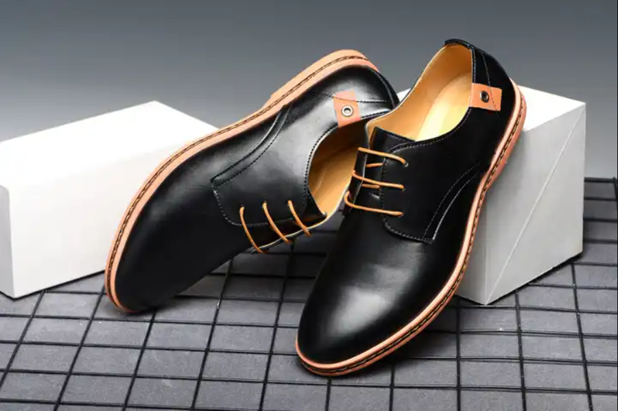 PU Leather Men Lace-up Casual Shoes