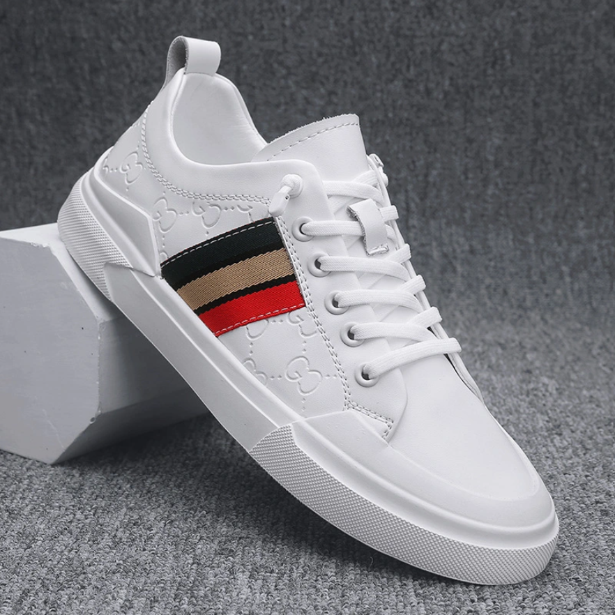 Plain Casual Sneakers , Vulcanized Canvas Shoes for Men