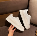 Fashion Women Platform Sneakers Lace-up Vulcanized Shoes