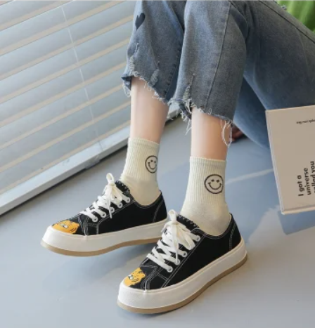 Thick Bottom Custom Leisure Women Vulcanized Shoes