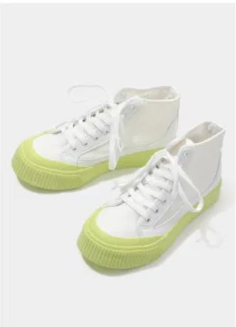 High-Top Flat Women Summer Breathable Vulcanized Shoes