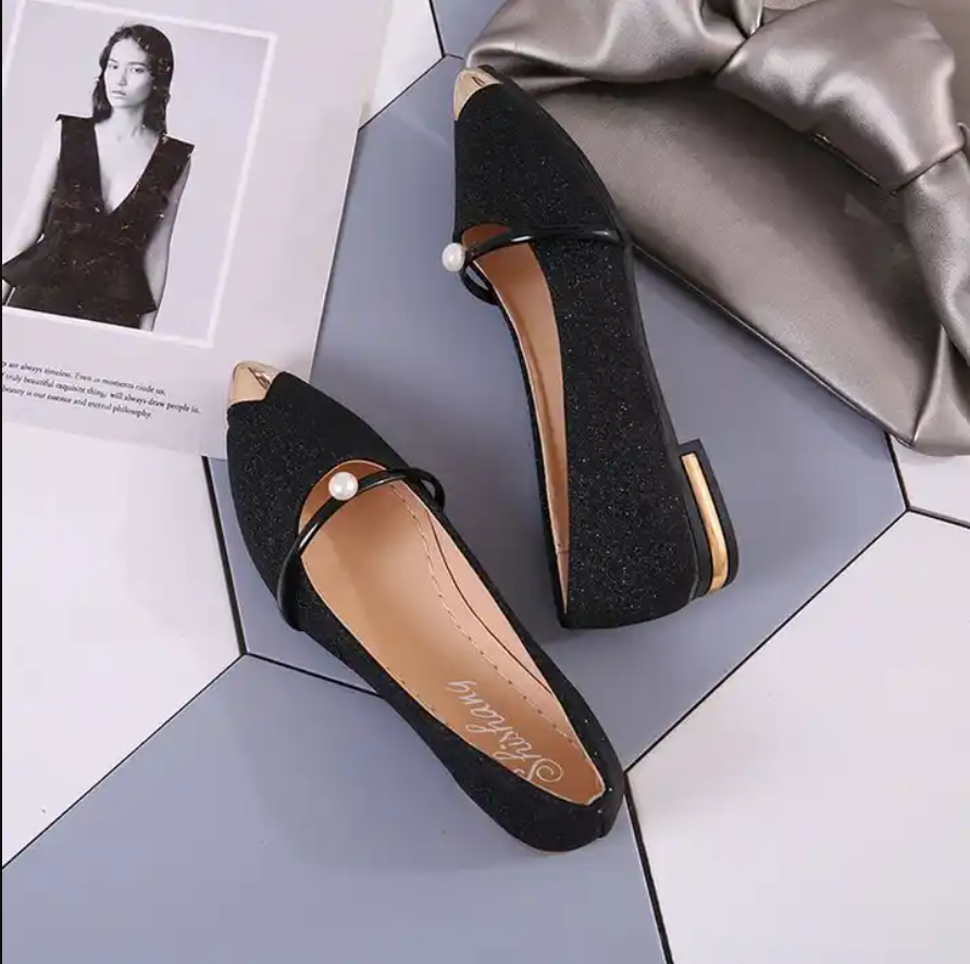 Elegant Casual Matte Women Flat Shoes