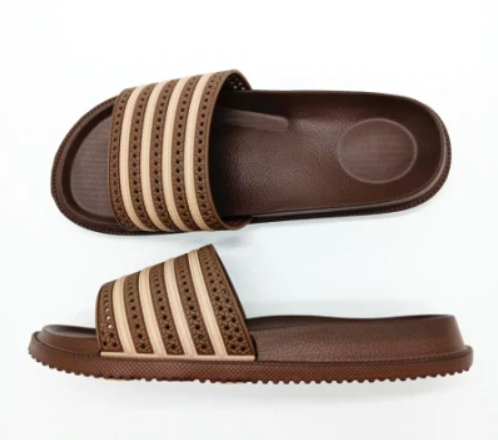 Home Brown PVC Bath Slippers