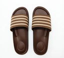 Home Brown PVC Bath Slippers