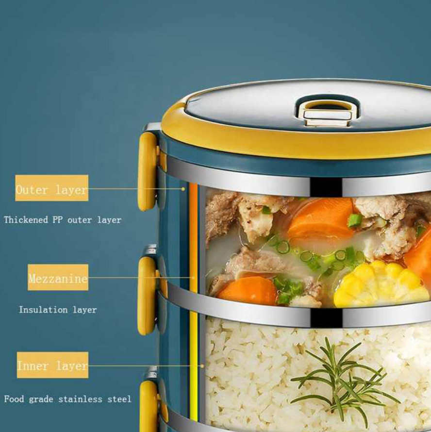 Thermal Multi Layer Stainless Lunch Boxes