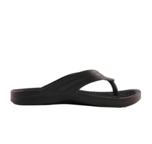 Black Bathroom Shoes Sandals PVC Flip Flop Slippers for Unsex