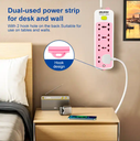 Universal Standard New Design Power Strip 8 Gang with Switch Socket Board