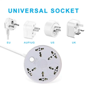 Universal 5 Outlet Extension Socket Home Supply with Switch Power Strip