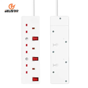 3 Outlet UK Power Strip 13A 250V independence switch British Power Strip