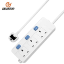 UK standard power socket 3way+3switch UK fused plug surge protector extension socket