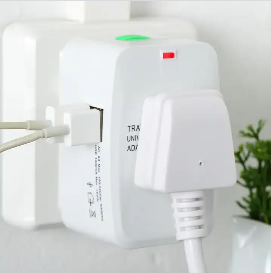 Travel Adapter 2 USB Quick Charge ,  UK EU US Japan Universal Adapter