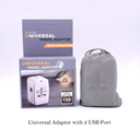 Travel Adapter 2 USB Quick Charge ,  UK EU US Japan Universal Adapter