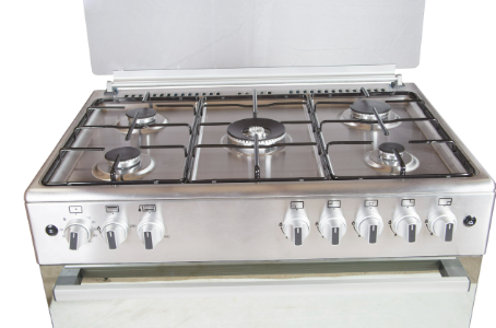 ET905GR-I-90 5 Gas Burners, Gas Oven,Inox stainless steel body,Chicken Roteserri,Pool System,Glass top cover,GAS sense ,Auto gas ignition. 90*60