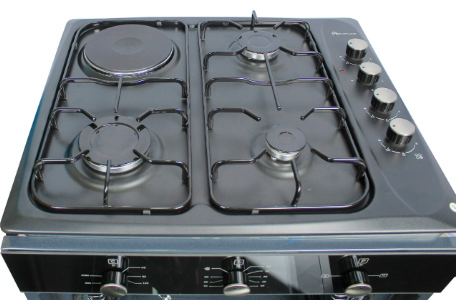 E431C-B-black Blueflame inbuilt cooktop hob,3 gas + 1 electric plate. Auto gas ignition system. Black clour easy Enamel panel. 60*60