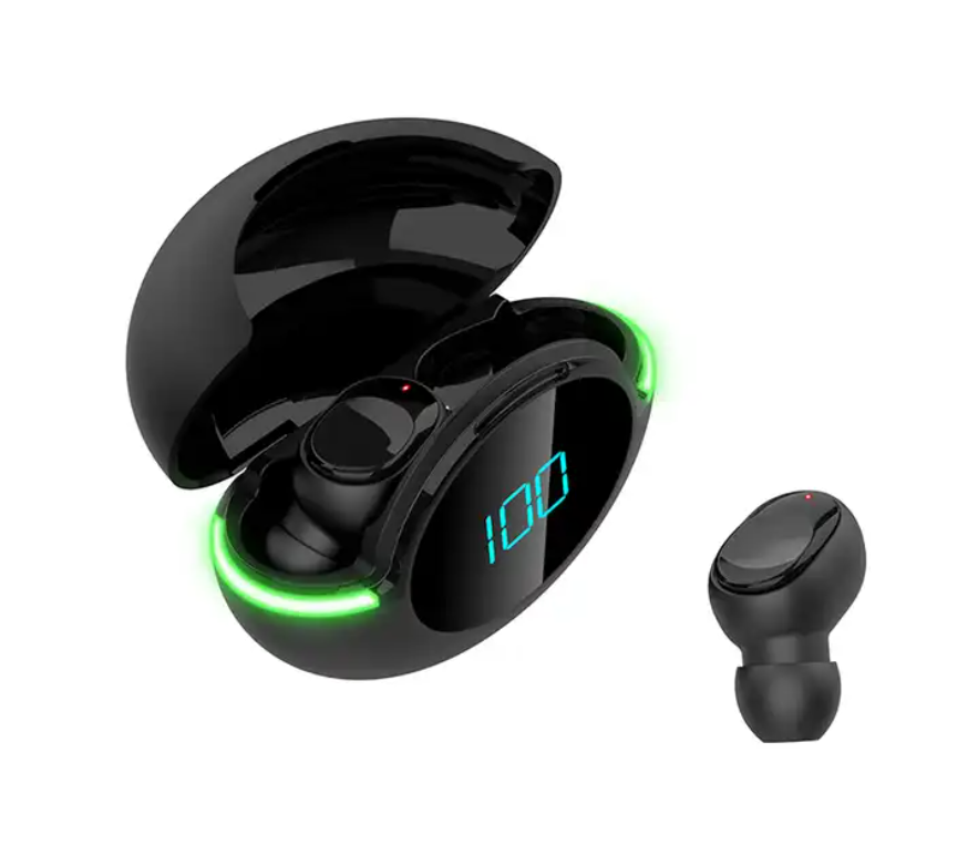 Y80 Sport Wireless Earphones Noise Cancelling Blue Tooth Handsfree Earphones LED Display Mic Gaming Headphones For Mobile Phone