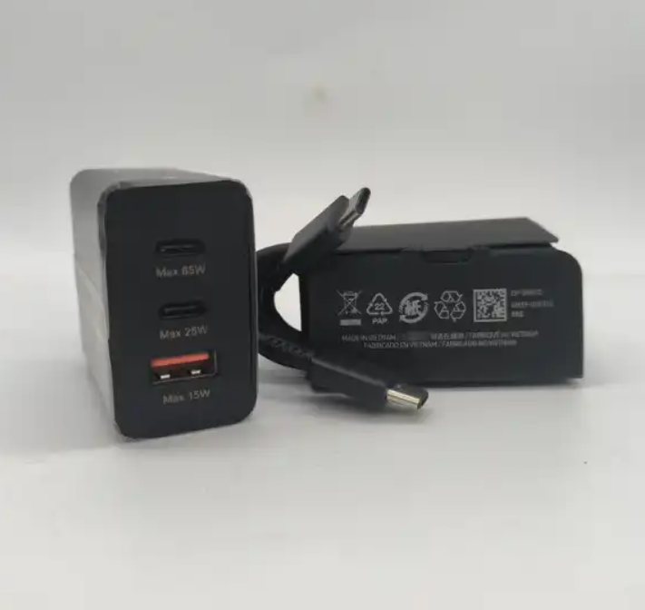 65W PD USB Fast Charger For Samsung S21 22 Fast Charging 65W Dual PD+USB Charge