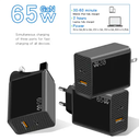 65W GaN Charger Fast Charging Mobile Phone Laptop Charging Multi-port PD USB QC3.0 Adapter