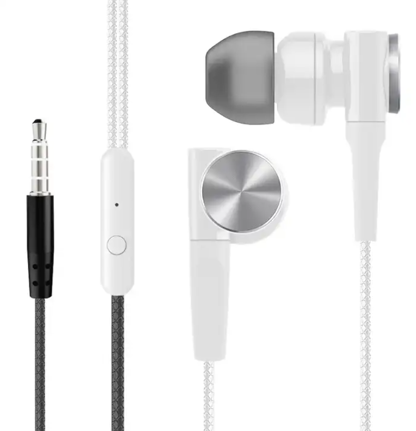 HY-8 Ear Phone 3.5mm Handsfree Earphones Mobile Phones Earphone Wired Earphones With Microphone And Volume Control