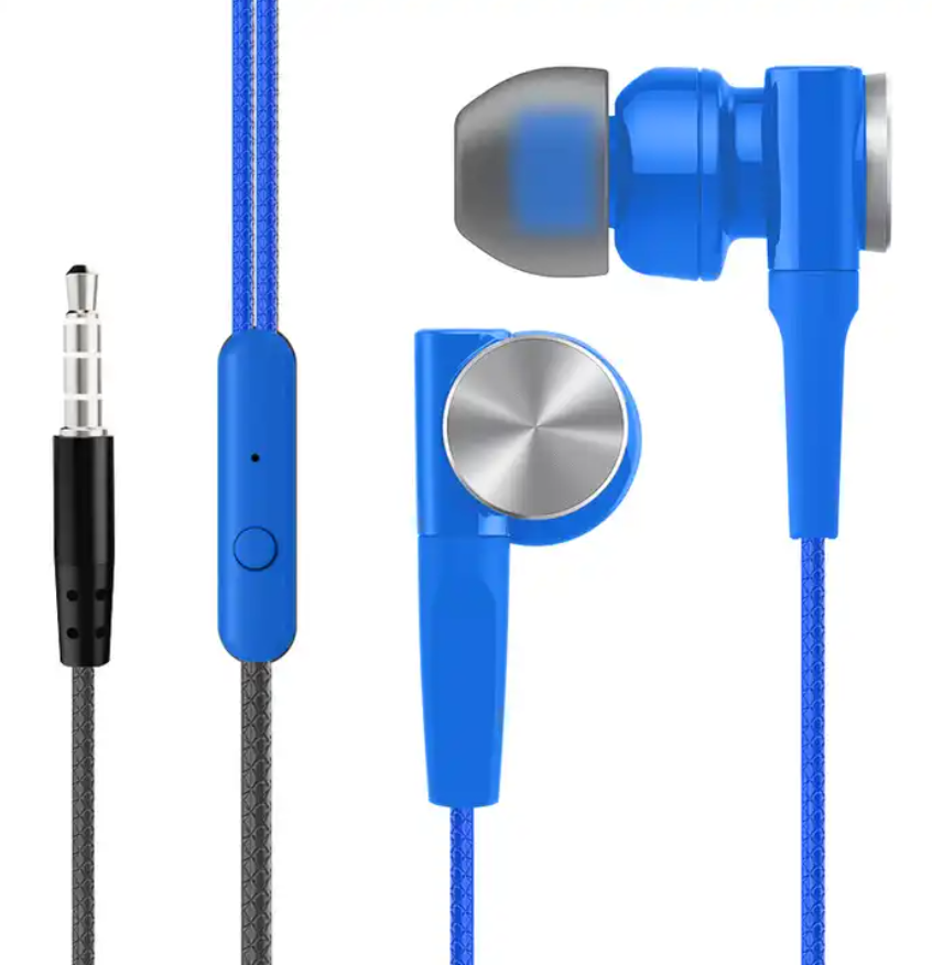 HY-8 Ear Phone 3.5mm Handsfree Earphones Mobile Phones Earphone Wired Earphones With Microphone And Volume Control