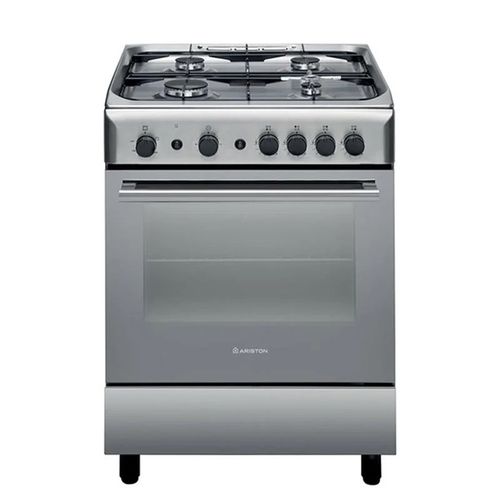 ARISTON A6GG1FX/60/60cms SILVER 4GAS Burners, GAS OVEN