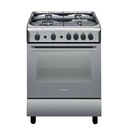 ARISTON A6GG1FX/60/60cms SILVER 4GAS Burners, GAS OVEN