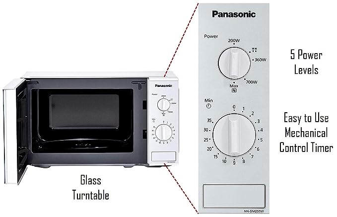 PANASONIC NNSM255WXTG/Microwave Oven 20 Ltr Solo - Semi