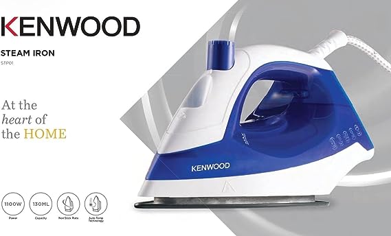 KENWOOD STP01/Steam Iron Non Stick 1100W Blue