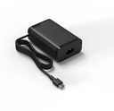 FCC and UL Travel-Size 20V 3.25A 65W PD Laptop Charger Power Adapter with USB C cable for laptop and phone