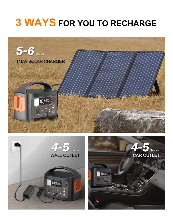 Fast Charging 300W 600W 1000W 2000W Camping Powerstation Solar Generator Energy System Lifepo4 Portable Power Stations