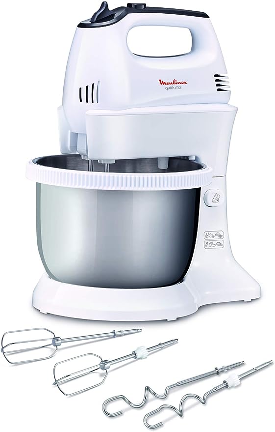 MOULINEX HM312127/Hand Mixer/ Hand Beater 3.5L Steel Bowl