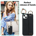 Phone Case with Wristband For iPhone 14 Plus Non-slip Full Coverage Ring Back Cover For iPhone 15 14 plus 13 Pro Max Mini