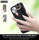 Phone Case with Wristband For iPhone 14 Plus Non-slip Full Coverage Ring Back Cover For iPhone 15 14 plus 13 Pro Max Mini