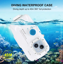 PULUZ 40m Waterproof Diving Case for iPhone 14 / 13 /12 / Pro with One-way Valve Photo Video Taking Underwater Housing Cover