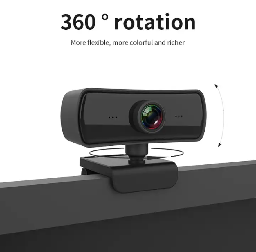 2K Resolution Auto Focus HD 1080P Webcam, 360 Rotation For Live Broadcast ,Video Conference Work , Web Camera