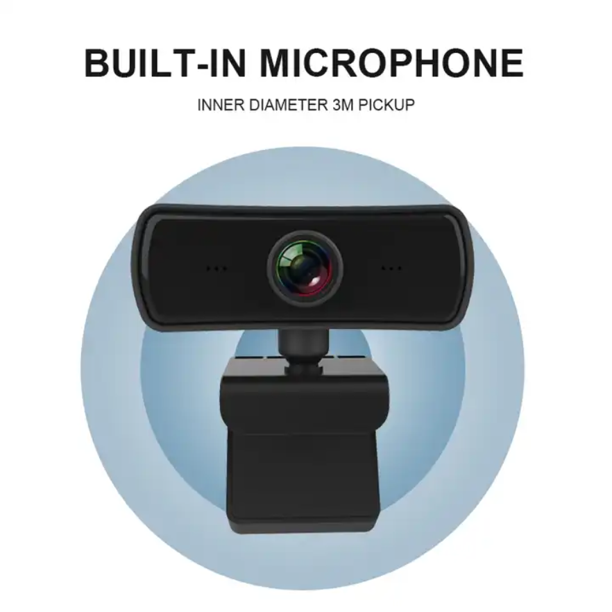 2K Resolution Auto Focus HD 1080P Webcam, 360 Rotation For Live Broadcast ,Video Conference Work , Web Camera