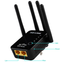 Home Office Wireless WIFI Repeater, Wireless Wi-fi Range Extender Amplifier With 4 WIFI Antennas