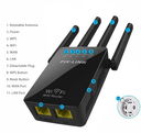 Home Office Wireless WIFI Repeater, Wireless Wi-fi Range Extender Amplifier With 4 WIFI Antennas