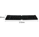 USB Charging Keyboards for Laptops , 67 Keys Mini Foldable Wireless Keyboard