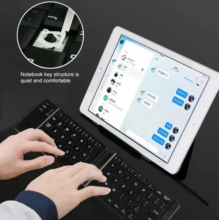 USB Charging Keyboards for Laptops , 67 Keys Mini Foldable Wireless Keyboard