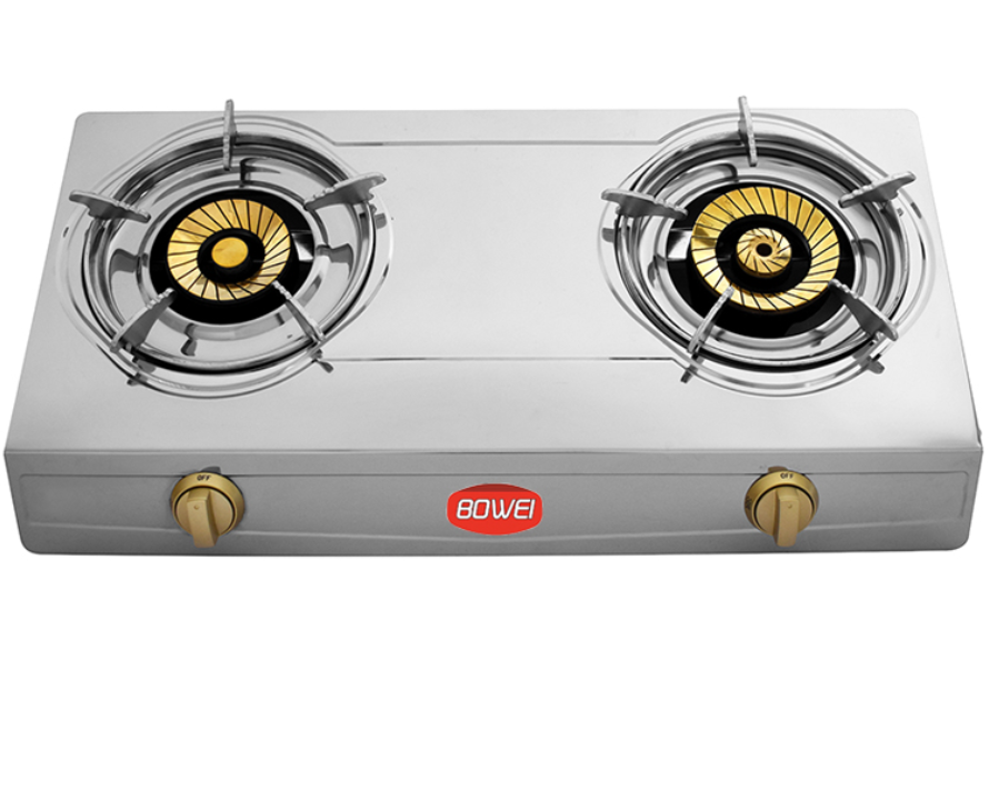 Gas Stove 2Burner Stainless Steel Cooker