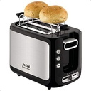 TEFAL TT365027/Express 2 slot with Bun Warmer- Black + Inox