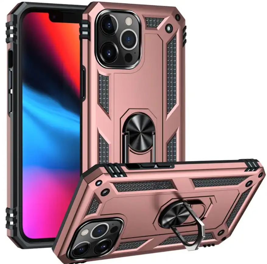 Kickstand Ring Shockproof Protective Cover Pc Tpu Mobile Phone Case For iPhone 11 12 13 Pro Max