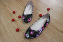 Flower Printed Casual Women Flat Shoes