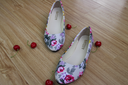 Flower Printed Casual Women Flat Shoes