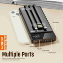 3 in 1 Multiple charging ports Power Banks 10000mAh Fast charging PD SCP 22.5W Power Bank With charging cable