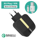 MOXOM New 4USB Port Fast Charger 3.0 EU And UK Home Charger For Multi Android Phone