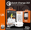 One USB Home Charger MOXOM Original Fast USB Charger With Cable QC Quick Charger 3.0