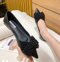 Women Flat Pearl Formal Dress Shoes